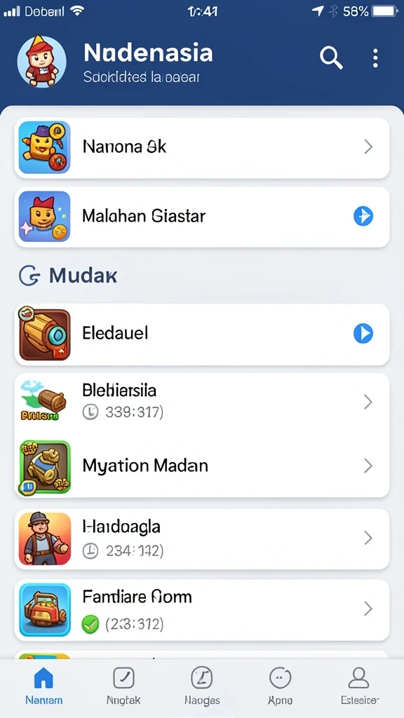 okgames - Tampilan antarmuka yang ramah pengguna.