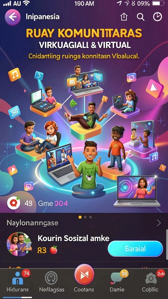 sunda777 - Tampilan antarmuka yang modern dan menyenangkan.